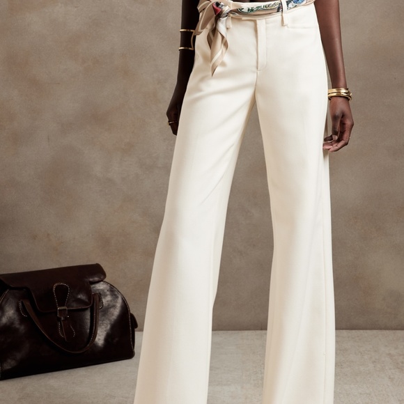 BANANA REPUBLIC Italian-made Lido Wide-Leg Pants, Size 14, OVER $100 OFF! NWT - Picture 4 of 7